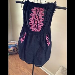 Embroidered Romper. Sz M